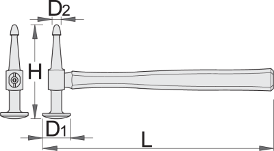Ciocan de tinichigerie cu cioc si de finisare UNIOR 619232 s