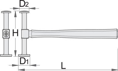 Ciocan de tinichigerie cu doua capete bombate UNIOR 619233 s