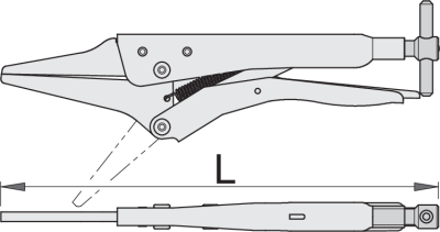 Cleste UNIOR pentru blocarea furtunelor de lichide 619254 s