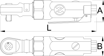 Antrenor reversibil pneumatic 1/2 inch UNIOR 615319 s