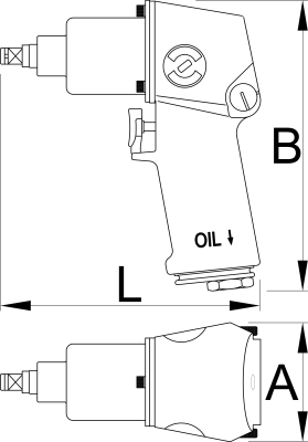 Pistol pneumatic 1/2 inch UNIOR 615322 s