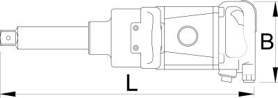 Pistol pneumatic 1 inch UNIOR 615325 s