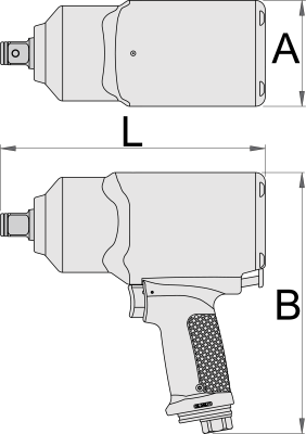 Pistol pneumatic reversibil de impact cu turatie variabila 1/2 inch UNIOR 627570 s